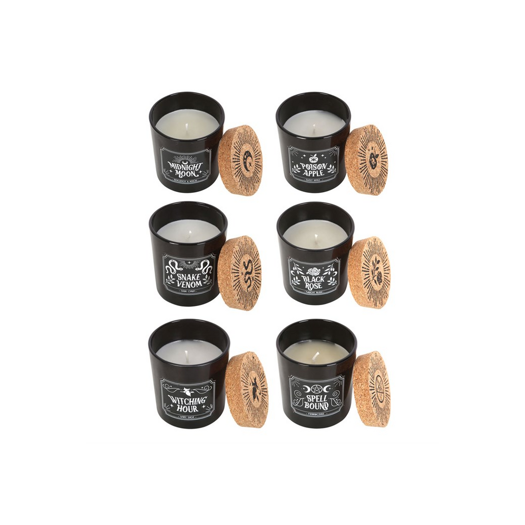 Set of 6 Midnight Ritual Candles