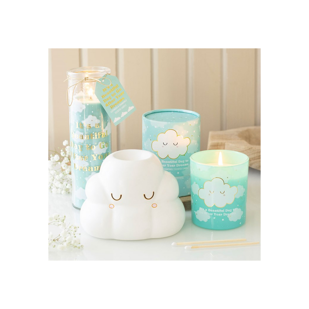 Cloud Print Lavender & Chamomile Tube Candle