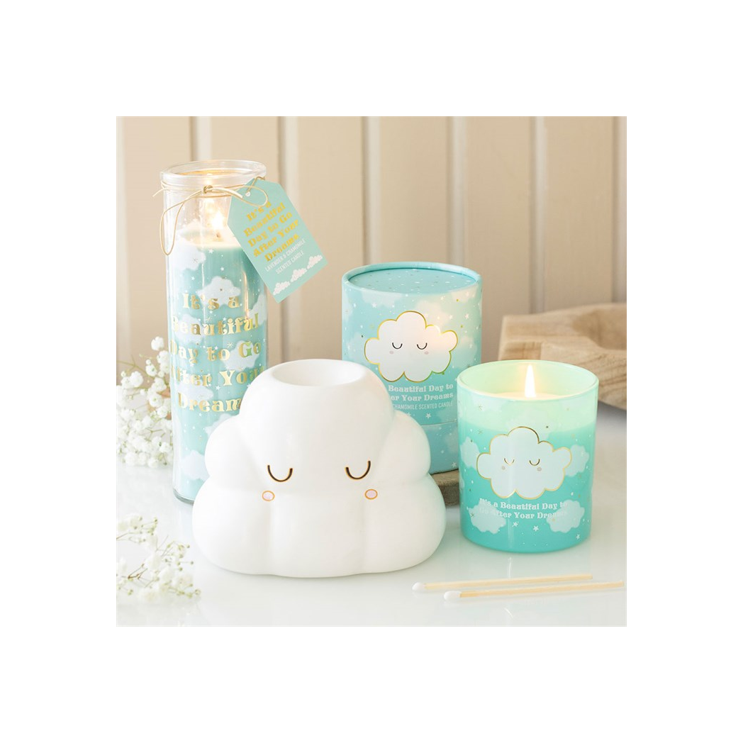 Cloud Print Lavender & Chamomile Tube Candle