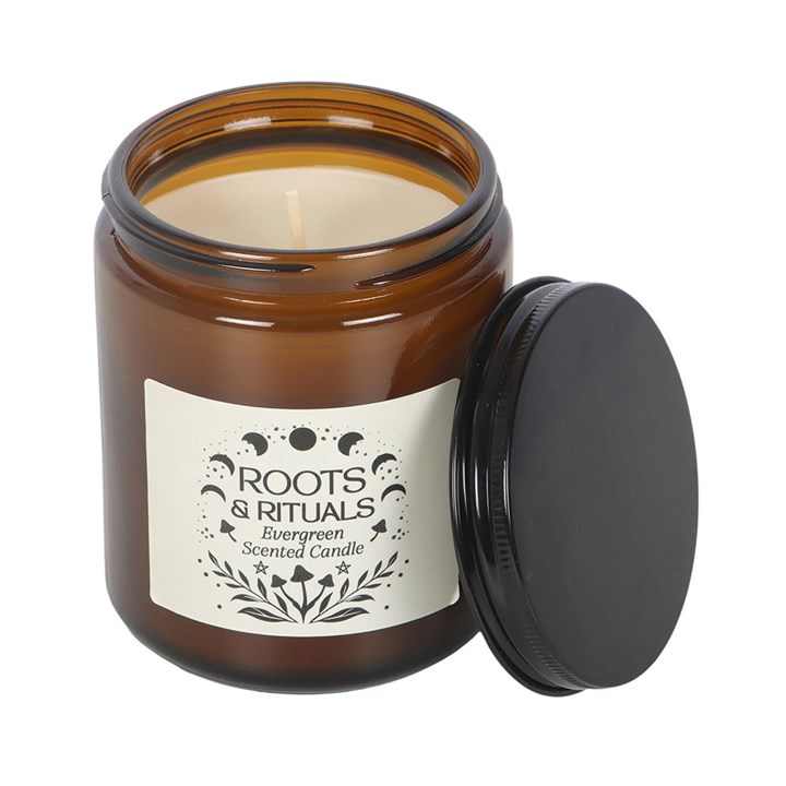 Roots & Rituals Evergreen Amber Glass Candle