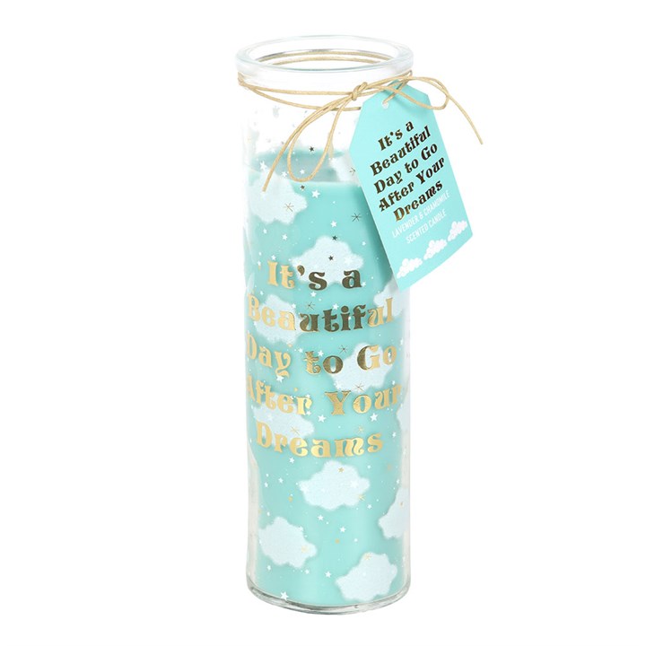 Cloud Print Lavender & Chamomile Tube Candle