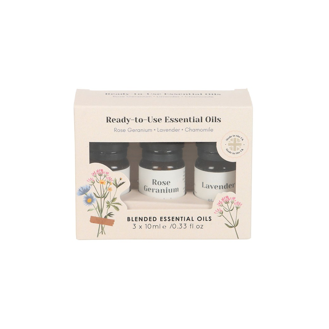 Set of 3 Floral Blended Essential Oils